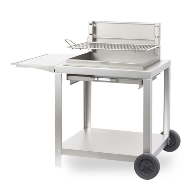 Barbecue Grilloir Charbon Sur Chariot Le Marquier Montory Inox 3 Barbecue Grilloir Charbon Sur Chariot Le Marquier Montory Inox