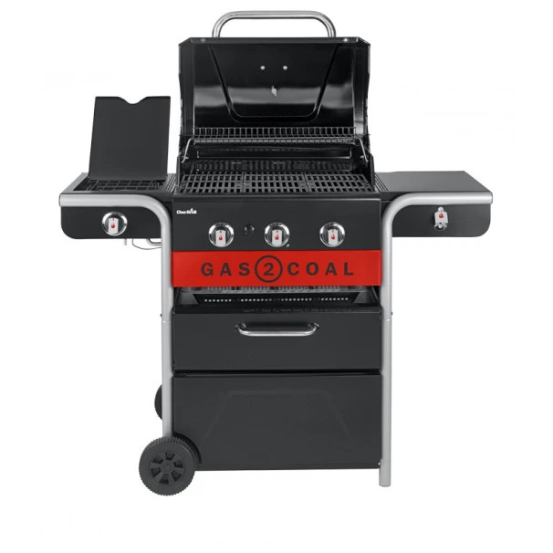 Barbecue Gaz Et Charbon Hybride Char-Broil Gas2Coal 330 2.0 3 Brûleurs + 1 Latéral 4 Barbecue Gaz Et Charbon Hybride Char-Broil Gas2Coal 330 2.0 3 Brûleurs + 1 Latéral – Image 2