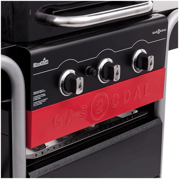 Barbecue Gaz Et Charbon Hybride Char-Broil Gas2Coal 330 2.0 3 Brûleurs + 1 Latéral 7 Barbecue Gaz Et Charbon Hybride Char-Broil Gas2Coal 330 2.0 3 Brûleurs + 1 Latéral – Image 5