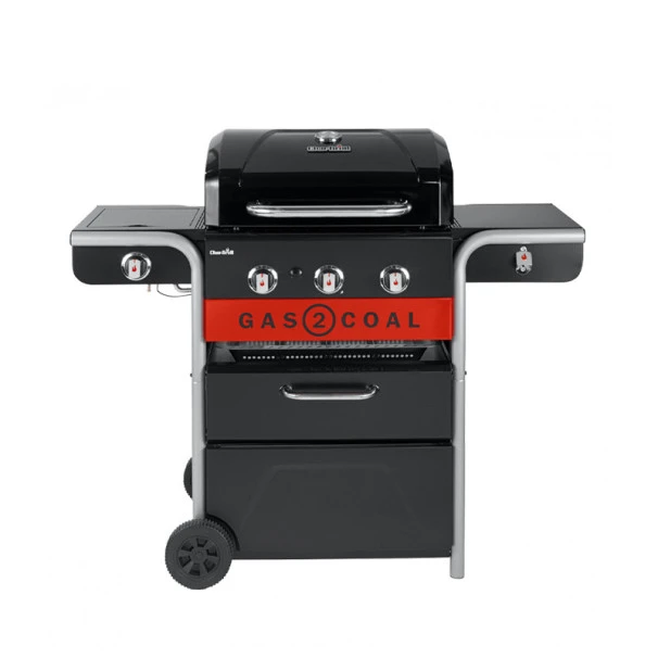 Barbecue Gaz Et Charbon Hybride Char-Broil Gas2Coal 330 2.0 3 Brûleurs + 1 Latéral 3 Barbecue Gaz Et Charbon Hybride Char-Broil Gas2Coal 330 2.0 3 Brûleurs + 1 Latéral