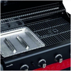Barbecue Gaz Et Charbon Hybride Char-Broil Gas2coal 440 4 Brûleurs + 1 Latéral -Barbecue Délices Promo barbecue gaz et charbon char broil gastocoal 440 8