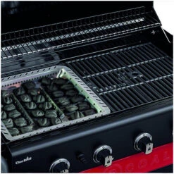 Barbecue Gaz Et Charbon Hybride Char-Broil Gas2coal 440 4 Brûleurs + 1 Latéral -Barbecue Délices Promo barbecue gaz et charbon char broil gastocoal 440 9
