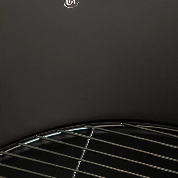 Barbecue Braséro Charbon Crambe Acier Corten Et Noir 4 Barbecue Braséro Charbon Crambe Acier Corten Et Noir – Image 2