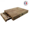 Billot à Poser En Bois Debout De Charme Avec Tiroir 50 X 40 Cm 2 Billot à Poser En Bois Debout De Charme Avec Tiroir 50 X 40 Cm -Barbecue Délices Promo billot a poser avec tiroir 50x40x85cm