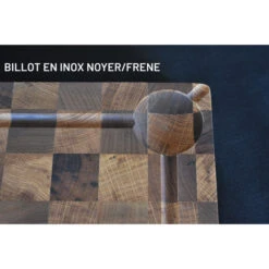 Billot à Poser En Bois Debout De Noyer Et Chêne Et équerres Inox 50 X 40 Cm 12 Billot à Poser En Bois Debout De Noyer Et Chêne Et équerres Inox 50 X 40 Cm -Barbecue Délices Promo billot a poser chabret en noyer et chene et equerres inox 50 x 40 x 5 cm 3