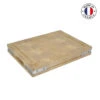 Billot à Poser Avec Rigole En Bois Debout De Charme Et équerres Inox 50 X 40 Cm 1 Billot à Poser Avec Rigole En Bois Debout De Charme Et équerres Inox 50 X 40 Cm -Barbecue Délices Promo billot a poser equerres inox 50x40x5cm