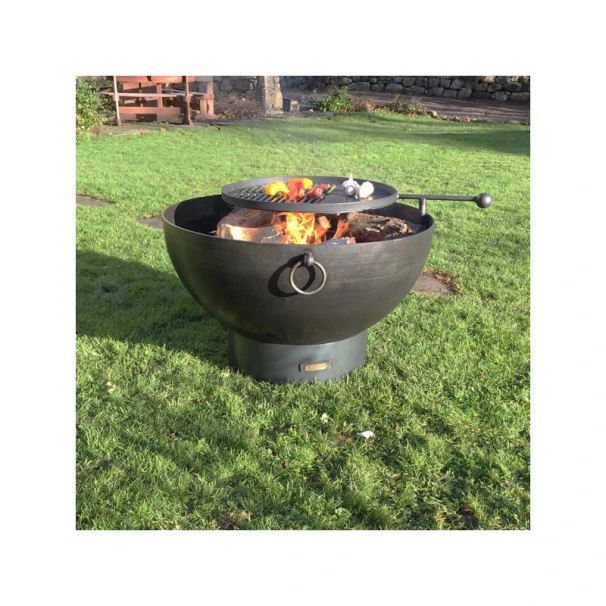 Braséro De Jardin Firepit Solex Ø70 X 55cm Avec Grille Bbq 4 Braséro De Jardin Firepit Solex Ø70 X 55cm Avec Grille Bbq – Image 2