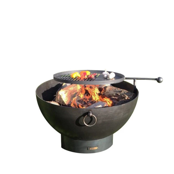 Braséro De Jardin Firepit Solex Ø70 X 55cm Avec Grille Bbq 3 Braséro De Jardin Firepit Solex Ø70 X 55cm Avec Grille Bbq