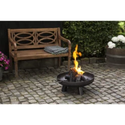 ESSCHERT DESIGN Braséro De Jardin Ø60 X H24 Cm Acier -Barbecue Délices Promo brasero esschert acier 677 x 24 cm 2