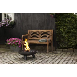 ESSCHERT DESIGN Braséro De Jardin Ø60 X H24 Cm Acier -Barbecue Délices Promo brasero esschert acier 677 x 24 cm 3