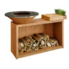 Braséro Plancha OFYR Island 85 Acier Corten Billot Teck 1 Braséro Plancha OFYR Island 85 Acier Corten Billot Teck -Barbecue Délices Promo brasero ofyr island 85 bois de teck plancha acier
