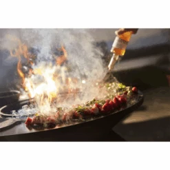 Braséro Plancha OFYR Island 85 Acier Corten Billot Teck -Barbecue Délices Promo brasero ofyr island 85 bois de teck plancha acier 2