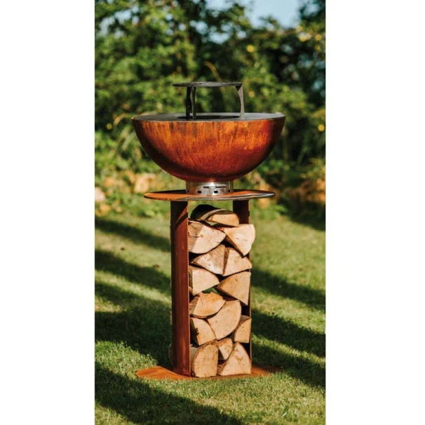 Braséro Plancha Masuria Stilo 800 Acier Corten 3 Braséro Plancha Masuria Stilo 800 Acier Corten