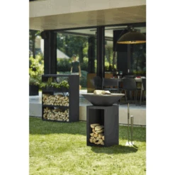 Braséro Plancha OFYR Classic Storage 100 Black -Barbecue Délices Promo brasero plancha ofyr classic 100 noir avec stockage a bois 3