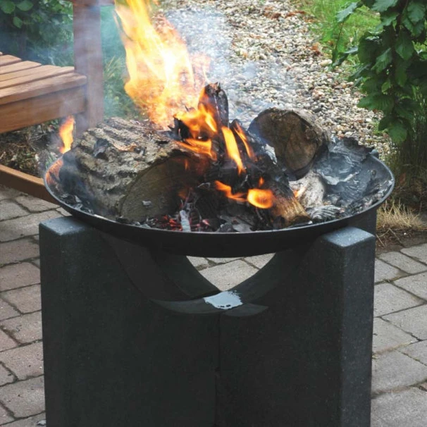 ESSCHERT DESIGN Braséro Sur Socle Granito 60 + 1/2 Grille BBQ 4 ESSCHERT DESIGN Braséro Sur Socle Granito 60 + 1/2 Grille BBQ – Image 2