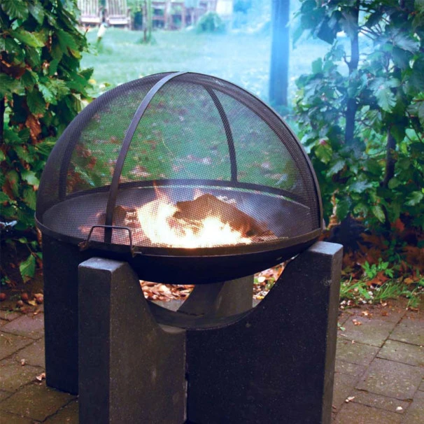 ESSCHERT DESIGN Braséro Sur Socle Granito 60 + 1/2 Grille BBQ 5 ESSCHERT DESIGN Braséro Sur Socle Granito 60 + 1/2 Grille BBQ – Image 3