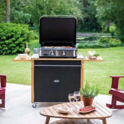 Barbecue Délices Promo -Barbecue Délices Promo chariot emile en robinier et hpl noir eno 1