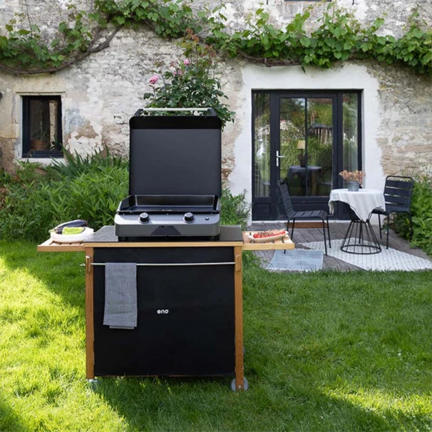 Desserte Universelle Plancha 2 Feux ENO Emile Robinier Et HPL Noir 3 Desserte Universelle Plancha 2 Feux ENO Emile Robinier Et HPL Noir