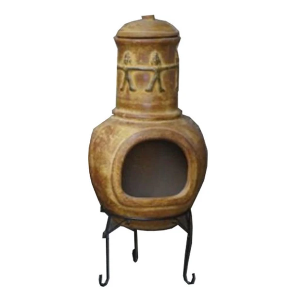 Cheminée Mexicaine Extérieure Grand Modèle 106 Cm Jaune 3 Cheminée Mexicaine Extérieure Grand Modèle 106 Cm Jaune