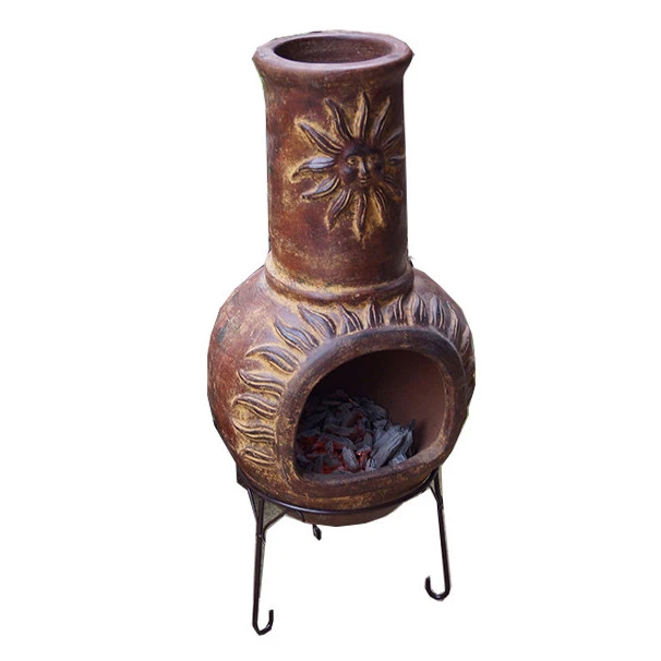 Cheminée Mexicaine Extérieure Grand Modèle 106 Cm Soleil Rouge 3 Cheminée Mexicaine Extérieure Grand Modèle 106 Cm Soleil Rouge