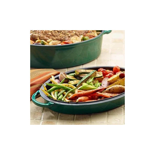 Cocotte En Fonte Ovale Pour Big Green Egg XXL/XL/L 5.2L 4 Cocotte En Fonte Ovale Pour Big Green Egg XXL/XL/L 5.2L – Image 2