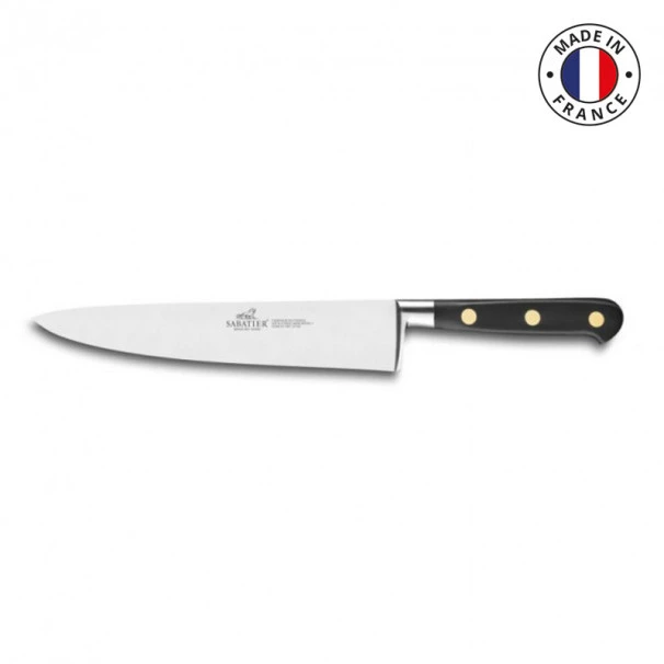 Couteau De Chef Sabatier Ideal Laiton Noir 20 Cm 3 Couteau De Chef Sabatier Ideal Laiton Noir 20 Cm