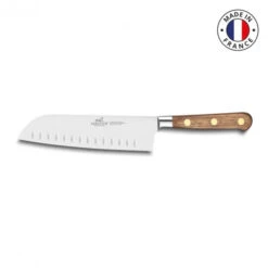 Couteau Sabatier Perigord Santoku Alvéolé 18cm Noyer