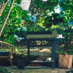 Desserte Universelle Plancha 3-4 Feux Acier Noir Forge Adour -Barbecue Délices Promo desserte en acier noir pour plancha forge adour 2