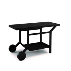 Desserte Universelle Plancha 3-4 Feux Acier Noir Forge Adour -Barbecue Délices Promo desserte en acier noir pour plancha forge adour 3