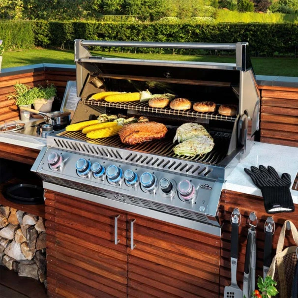 Napoleon Barbecue Gaz Encastrable Napoléon Prestige Pro 665 Inox 5 Brûleurs + 1 Rôtissoire 5 Napoleon Barbecue Gaz Encastrable Napoléon Prestige Pro 665 Inox 5 Brûleurs + 1 Rôtissoire – Image 3