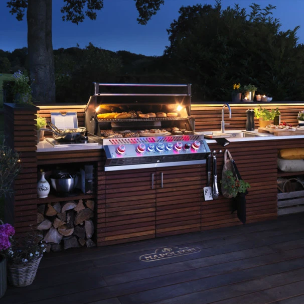 Napoleon Barbecue Gaz Encastrable Napoléon Prestige Pro 665 Inox 5 Brûleurs + 1 Rôtissoire 7 Napoleon Barbecue Gaz Encastrable Napoléon Prestige Pro 665 Inox 5 Brûleurs + 1 Rôtissoire – Image 5