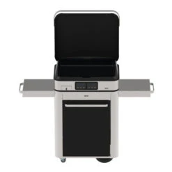 Ensemble Plancha électrique Eno Enosign 65 Inox Et Noir Sur Chariot + Capot