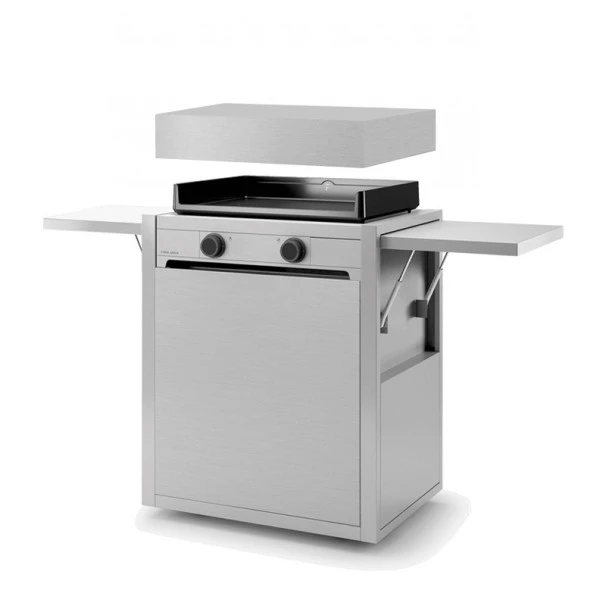Ensemble Plancha électrique Fonte Forge Adour Modern E60 Inox Sur Chariot + Capot 3 Ensemble Plancha électrique Fonte Forge Adour Modern E60 Inox Sur Chariot + Capot