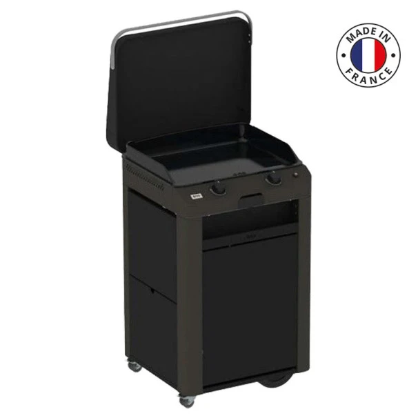 Ensemble Plancha Gaz Eno Fusion 60 Acier Sur Chariot + Capot 3 Ensemble Plancha Gaz Eno Fusion 60 Acier Sur Chariot + Capot