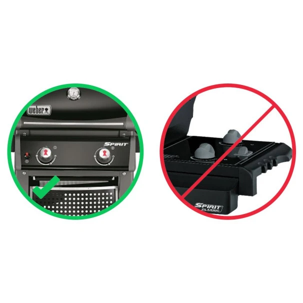 Kit Boutons Réglages Gaz Pour Weber Spirit 210/220 (lot De 2) 4 Kit Boutons Réglages Gaz Pour Weber Spirit 210/220 (lot De 2) – Image 2