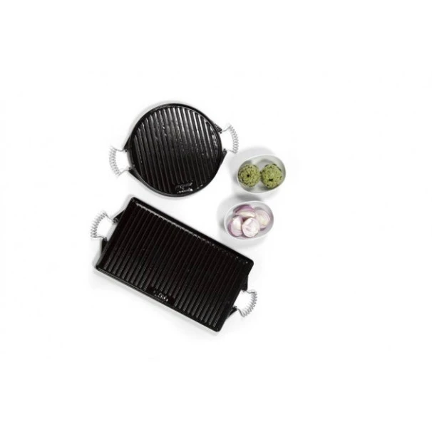 Plancha Universelle Barbecue 47 X 27 Cm Fonte émaillée 4 Plancha Universelle Barbecue 47 X 27 Cm Fonte émaillée – Image 2