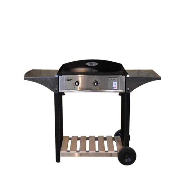 Ensemble Plancha électrique Roller Grill PL600E Inox Sur Chariot En Bois Et Inox Roller Grill 4 Ensemble Plancha électrique Roller Grill PL600E Inox Sur Chariot En Bois Et Inox Roller Grill – Image 2