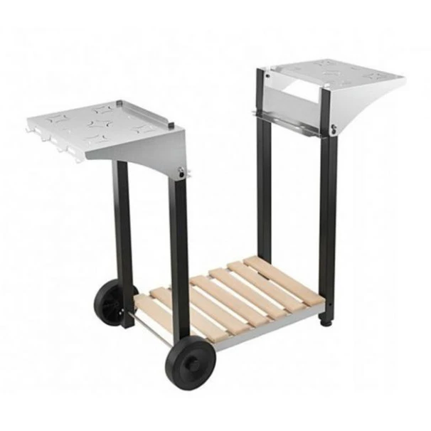 Ensemble Plancha électrique Roller Grill PL600E Inox Sur Chariot En Bois Et Inox Roller Grill 6 Ensemble Plancha électrique Roller Grill PL600E Inox Sur Chariot En Bois Et Inox Roller Grill – Image 4