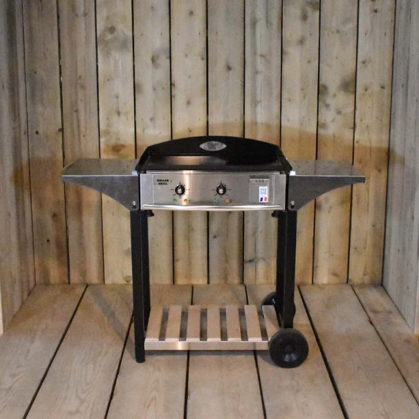 Ensemble Plancha électrique Roller Grill PL600E Inox Sur Chariot En Bois Et Inox Roller Grill 7 Ensemble Plancha électrique Roller Grill PL600E Inox Sur Chariot En Bois Et Inox Roller Grill – Image 5