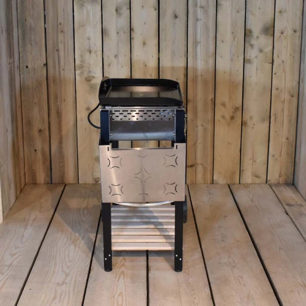 Ensemble Plancha électrique Roller Grill PL600E Inox Sur Chariot En Bois Et Inox Roller Grill 10 Ensemble Plancha électrique Roller Grill PL600E Inox Sur Chariot En Bois Et Inox Roller Grill – Image 8