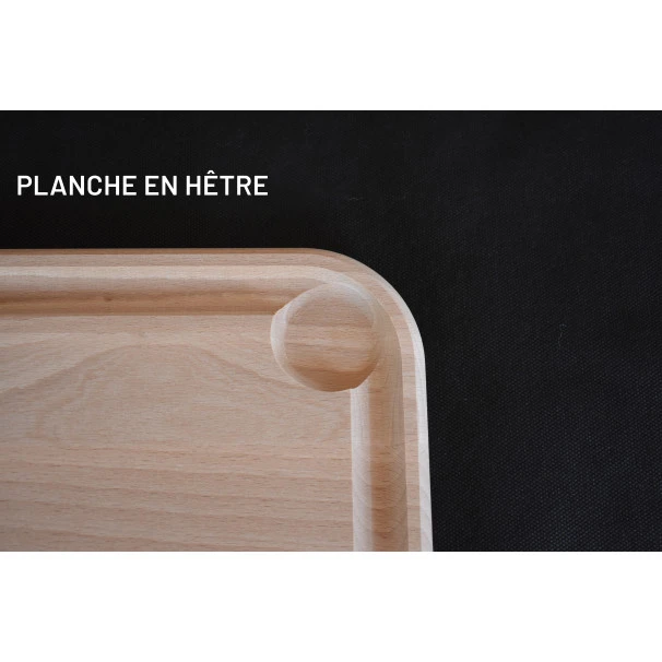 Planche à Découper Avec Rigole En Hêtre 40 X 26 Cm 7 Planche à Découper Avec Rigole En Hêtre 40 X 26 Cm – Image 5