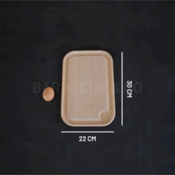 Planche à Découper Avec Rigole En Hêtre 30 X 22 Cm