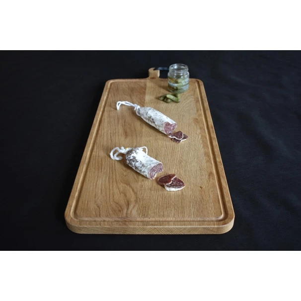 Planche à Découper Avec Rigole En Chêne Massif 34 X 70 Cm 8 Planche à Découper Avec Rigole En Chêne Massif 34 X 70 Cm – Image 6