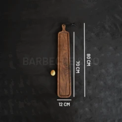 Planche à Découper Avec Rigole En Noyer 12 X 70 Cm