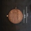 Planche à Découper Ronde Avec Rigole En Noyer 60 Cm 2 Planche à Découper Ronde Avec Rigole En Noyer 60 Cm -Barbecue Délices Promo planche a decouper dutchdeluxes xl round en noyer 60 cm