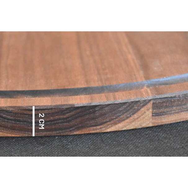 Planche à Découper Ronde Avec Rigole En Noyer 60 Cm 6 Planche à Découper Ronde Avec Rigole En Noyer 60 Cm – Image 4