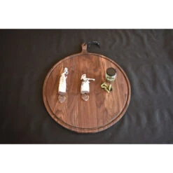 Planche à Découper Ronde Avec Rigole En Noyer 60 Cm 13 Planche à Découper Ronde Avec Rigole En Noyer 60 Cm -Barbecue Délices Promo planche a decouper dutchdeluxes xl round en noyer 60 cm 4