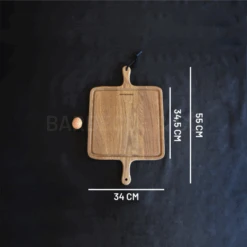 Planche à Découper Avec Rigole En Chêne Massif 34 X 55 Cm