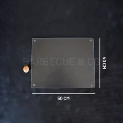 Planche à Découper En Verre Transparent 50 X 40 Cm