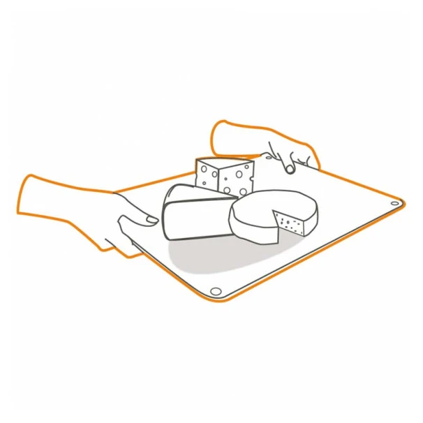 Planche à Découper En Verre Transparent 50 X 40 Cm 8 Planche à Découper En Verre Transparent 50 X 40 Cm – Image 6